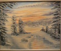 "Snowy solitude". 2011. 50X40 cm.